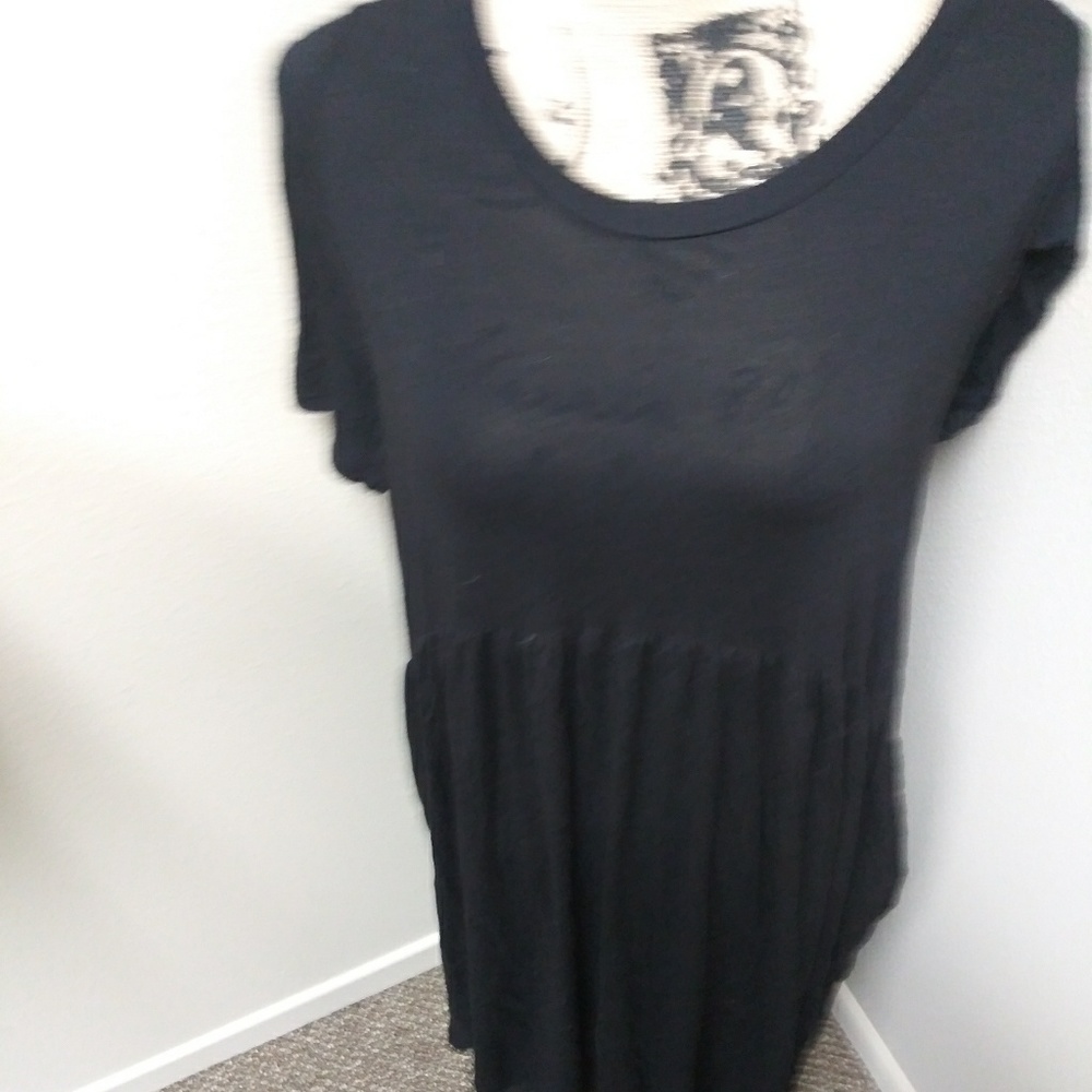 Black cotton dress